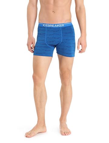 Sous Vêtement Icebreaker Merino Anatomica Boxers Homme Bleu Marine | FR 1310YXFU